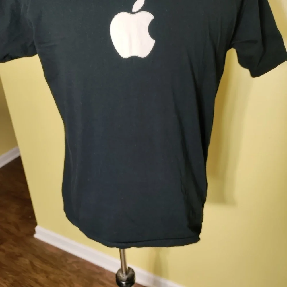 Apple Macintosh‎ Logo T Shirt G5 Unisex Large Black Made in USA